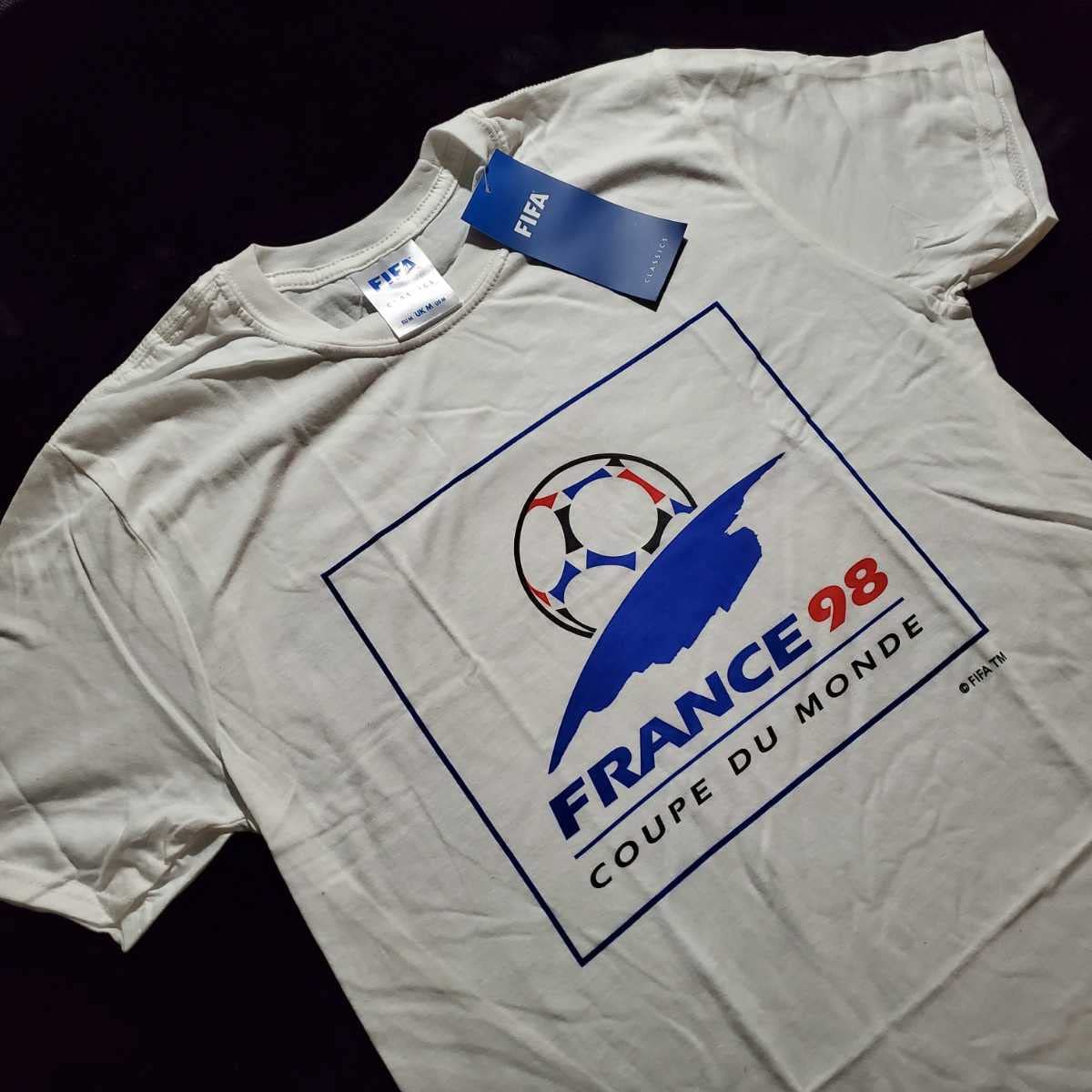98年フランスワールドカップ記念Ｔシャツ 入手困難】98年 フランスワールドカップ Tシャツ 公式 美品 当時